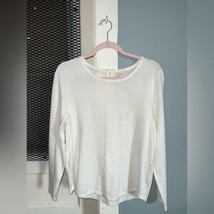 Chico's Classic White Knit Top